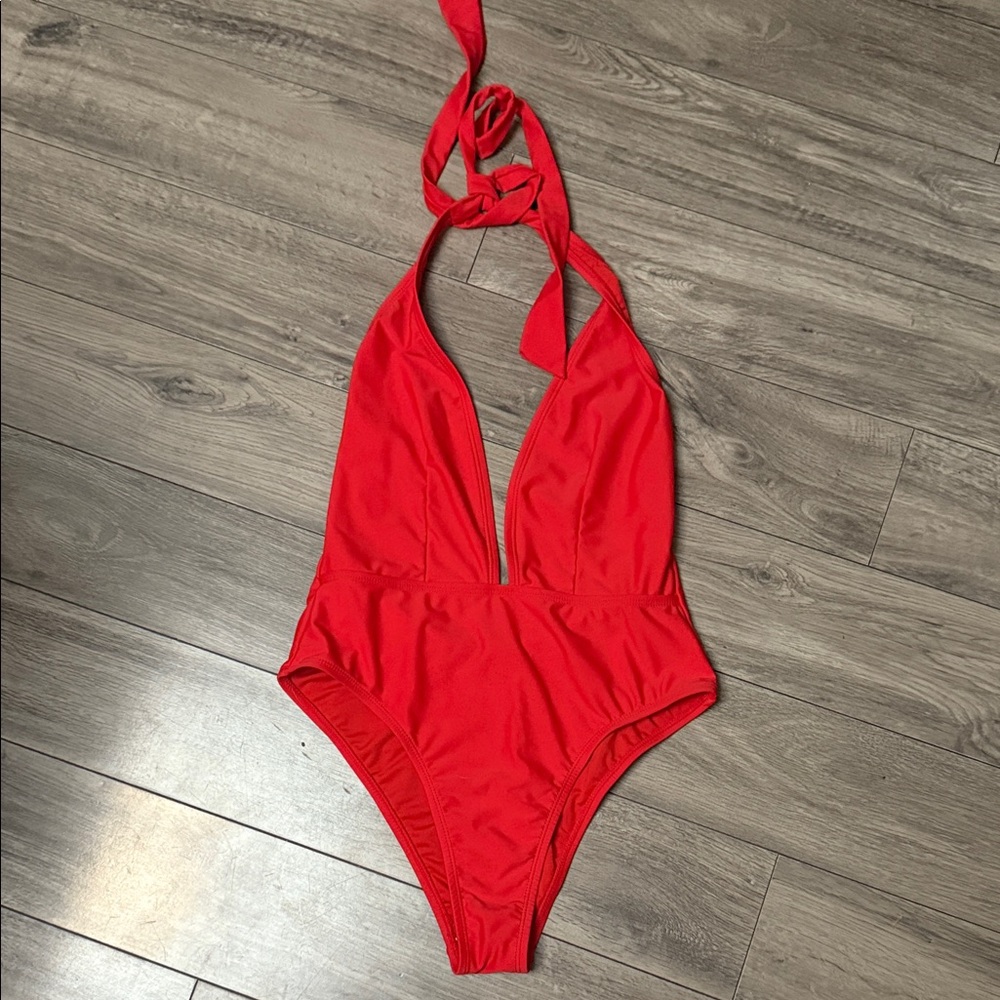 Kendall & Kylie Vibrant Red One Piece Swimsuit
